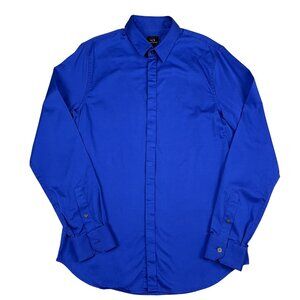 Armani Exchange Button Down Shirt Mens Medium Blue Work Preppy